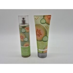 Bath & Body Works Cucumber Melon Mist 8oz & Body Cream 8oz Set